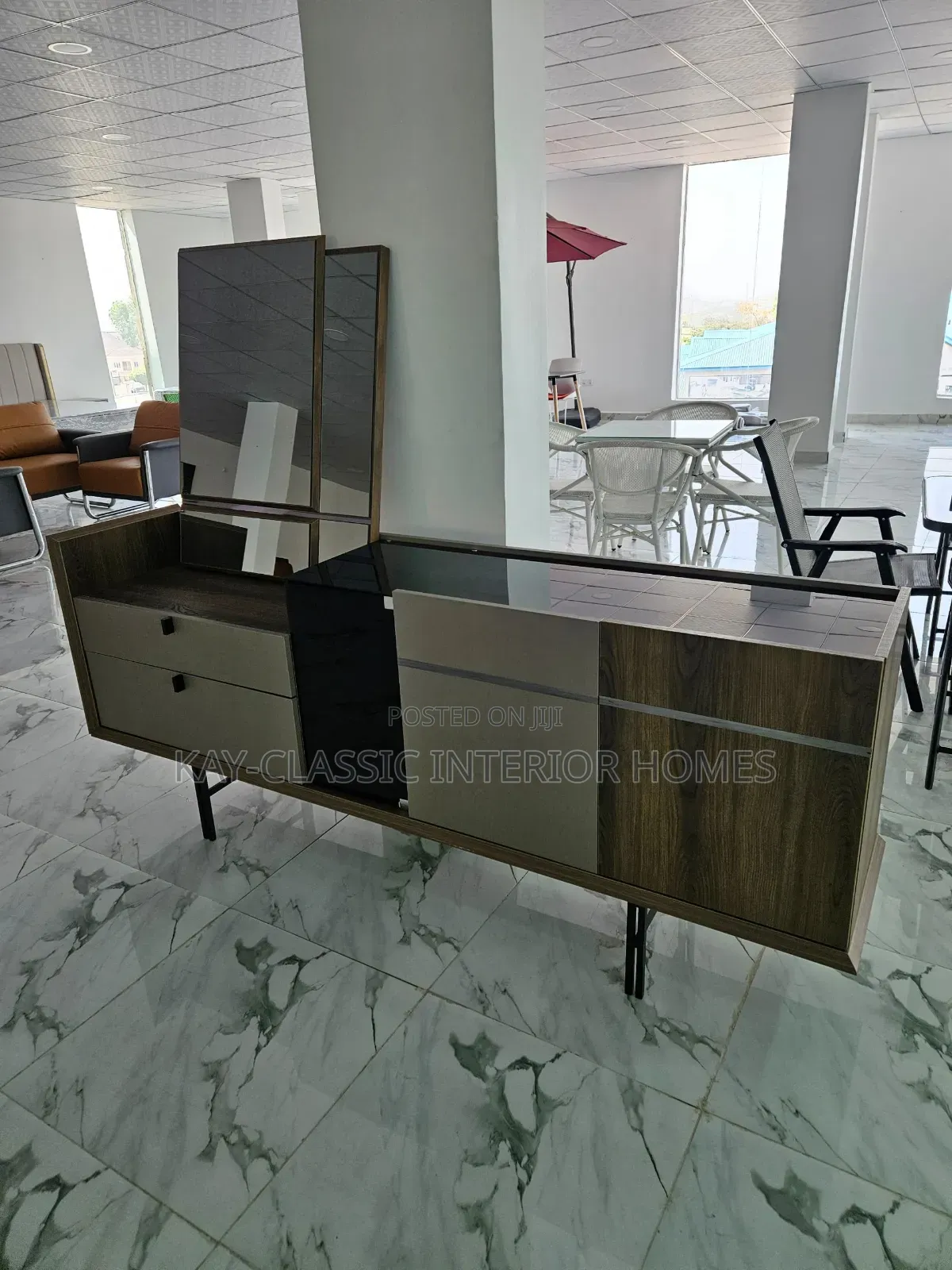 Console Table and Mirror 