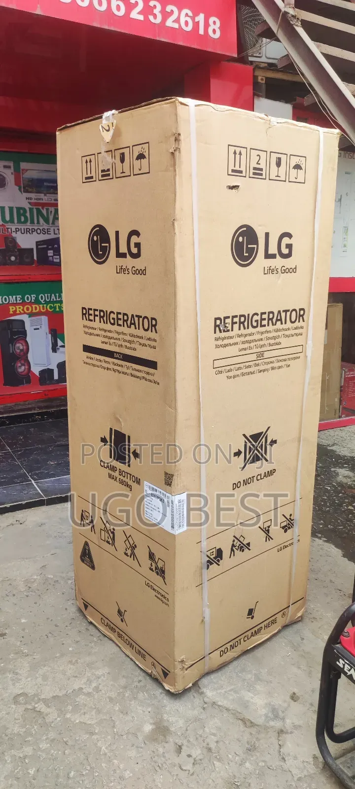 LG Double Door Fridge Model B262 None Frost 2 Yrs Warranty
