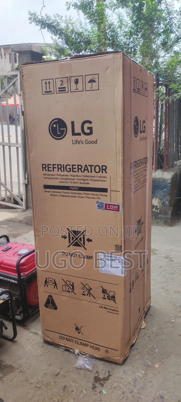 LG Double Door Fridge Model B262 None Frost 2 Yrs Warranty