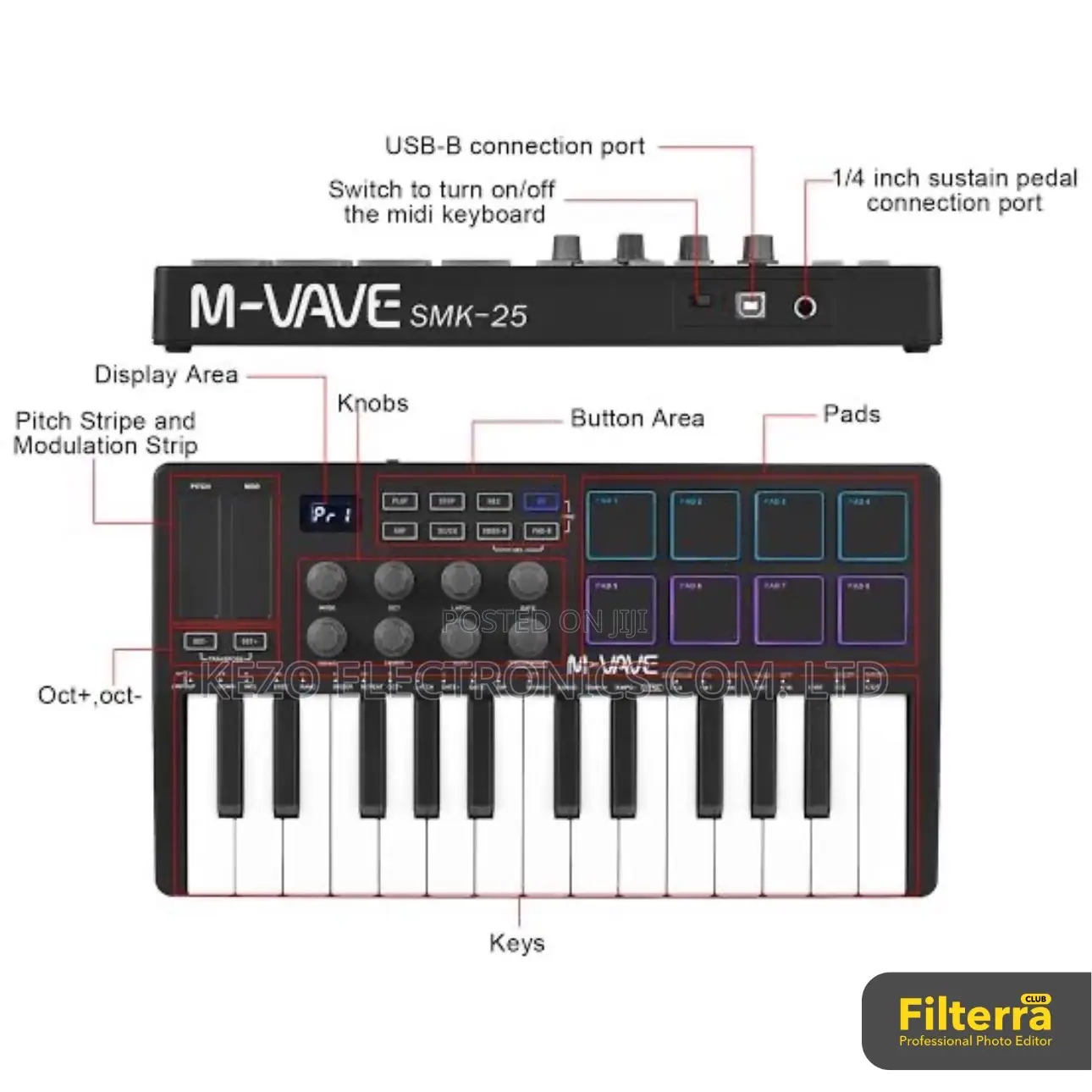 M-Wave Midi Keyboard
