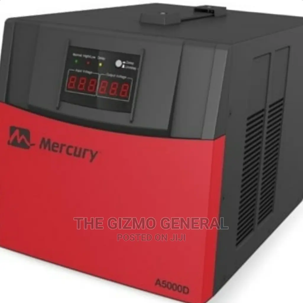 Mercury 5KVA AVR Red and Rugged Stabilizer