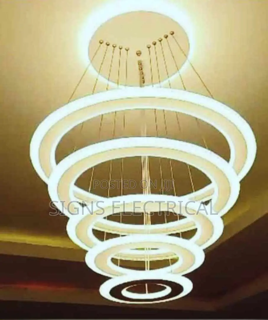 5 Rings Led Pendant Chandeliers