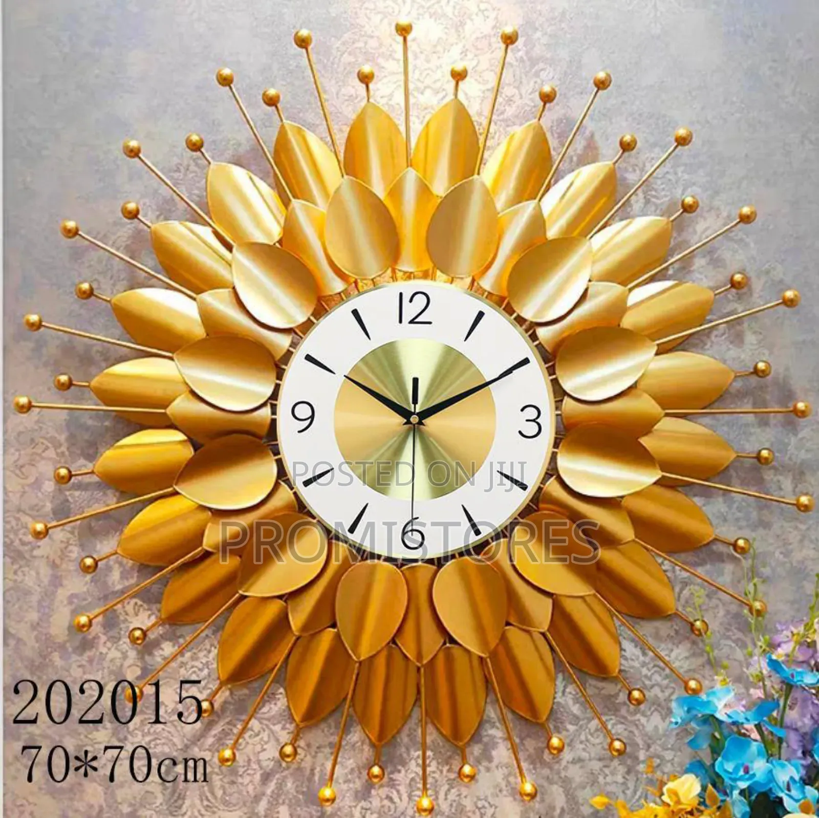 Decorative Metal Mid Century Wall Clock