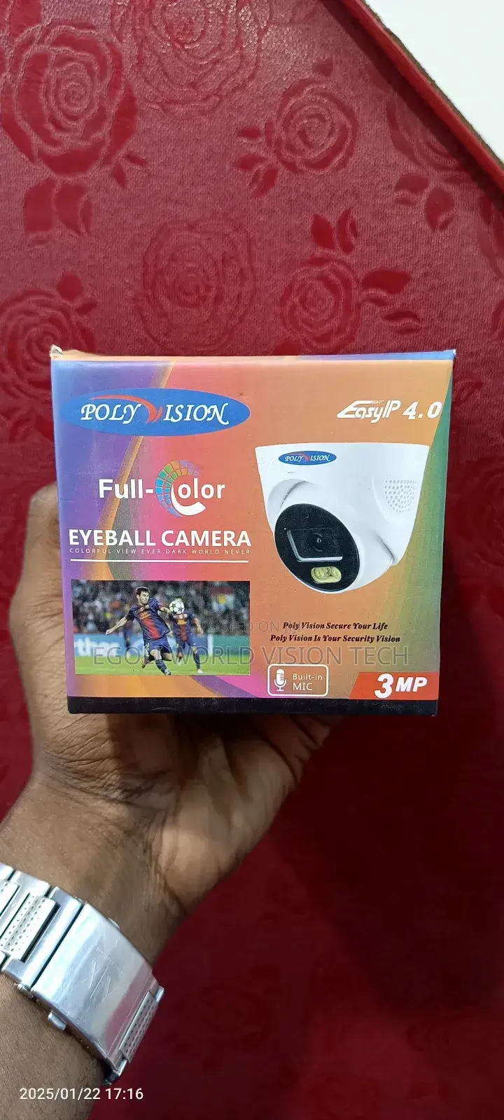 Poly Vision Full-color Easyip 4.0 Bullet Camera 3MP