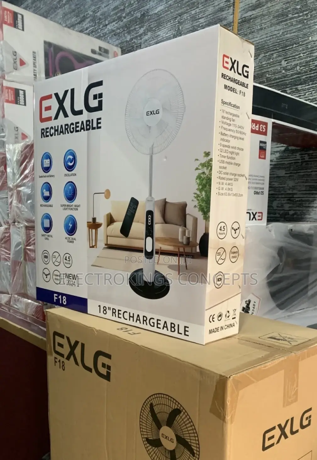 Portable Rechargeable Fan