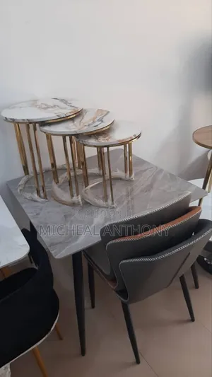Three in One Side Stools Marble Top