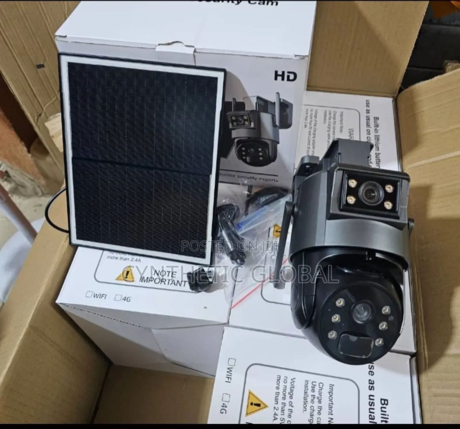4G Ubox Solar Powered Double Lens