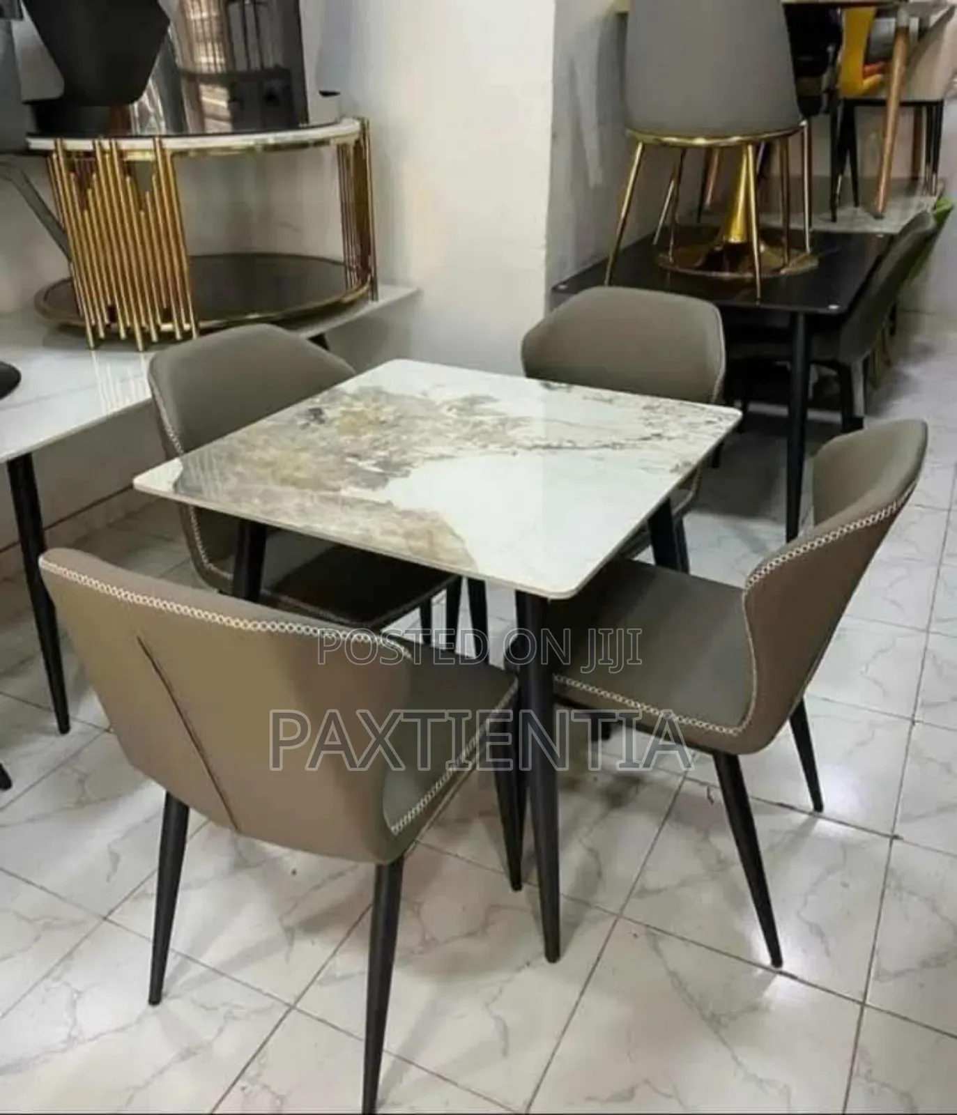 Marble Dining Table With Four Chairs