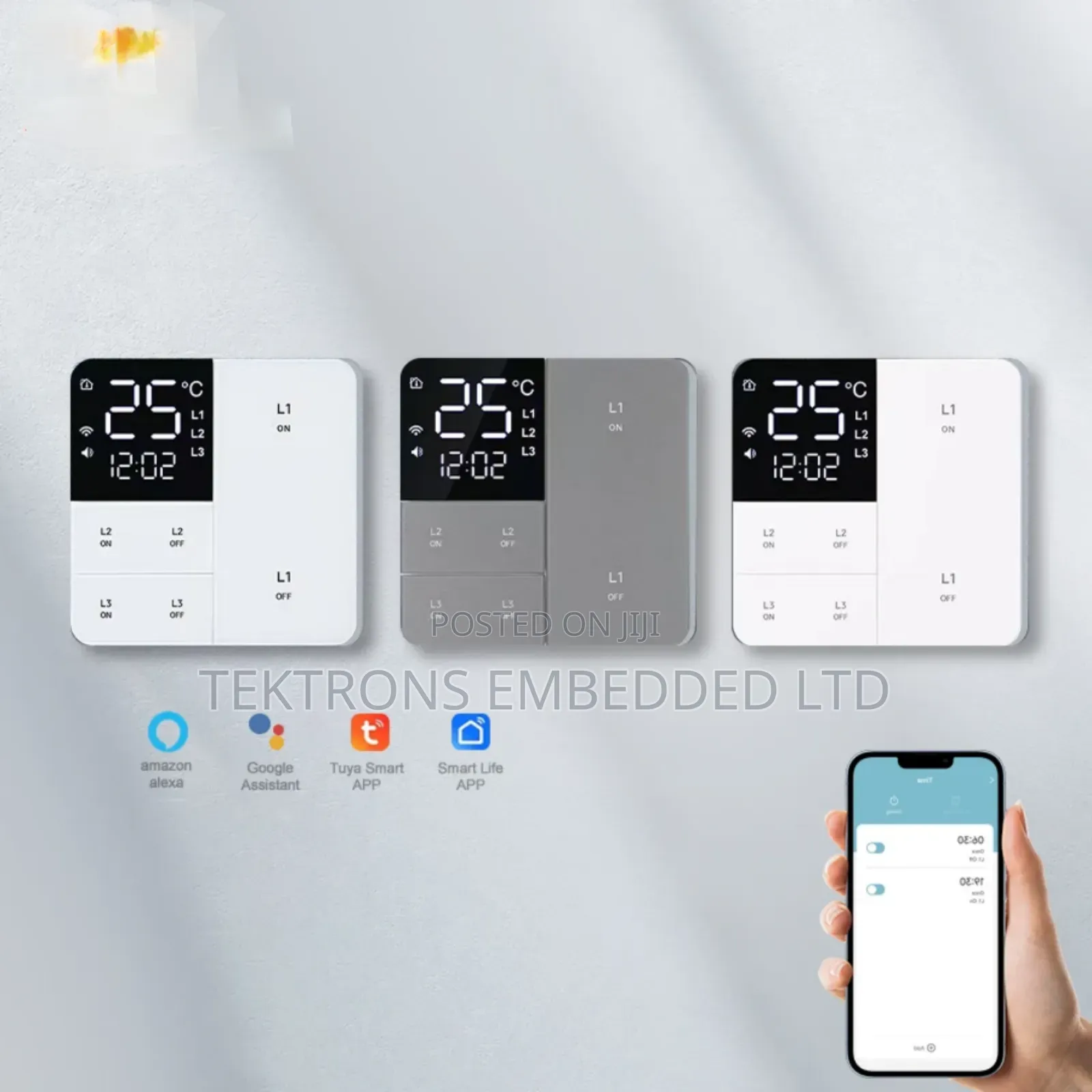 Smart Witch With Time and Temperature Display