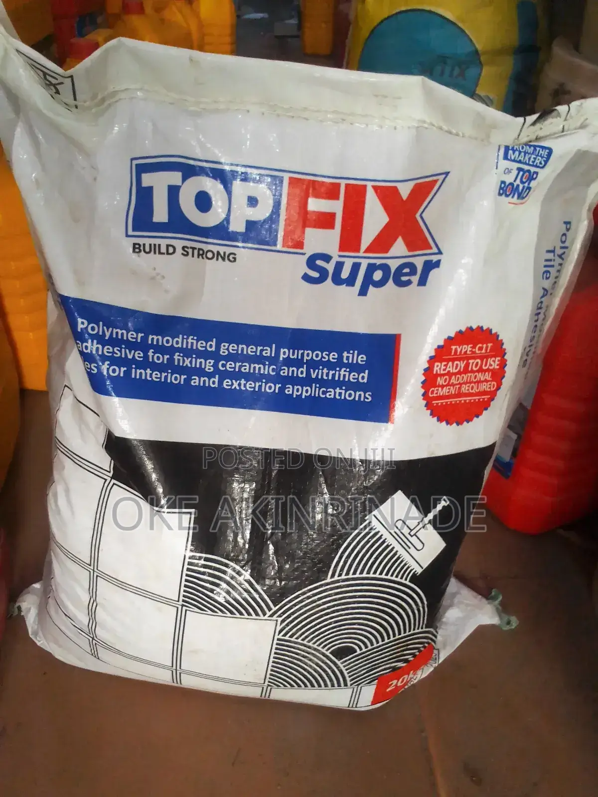 Top Fix Super Polymer Modified Tile Adhesive Mortar