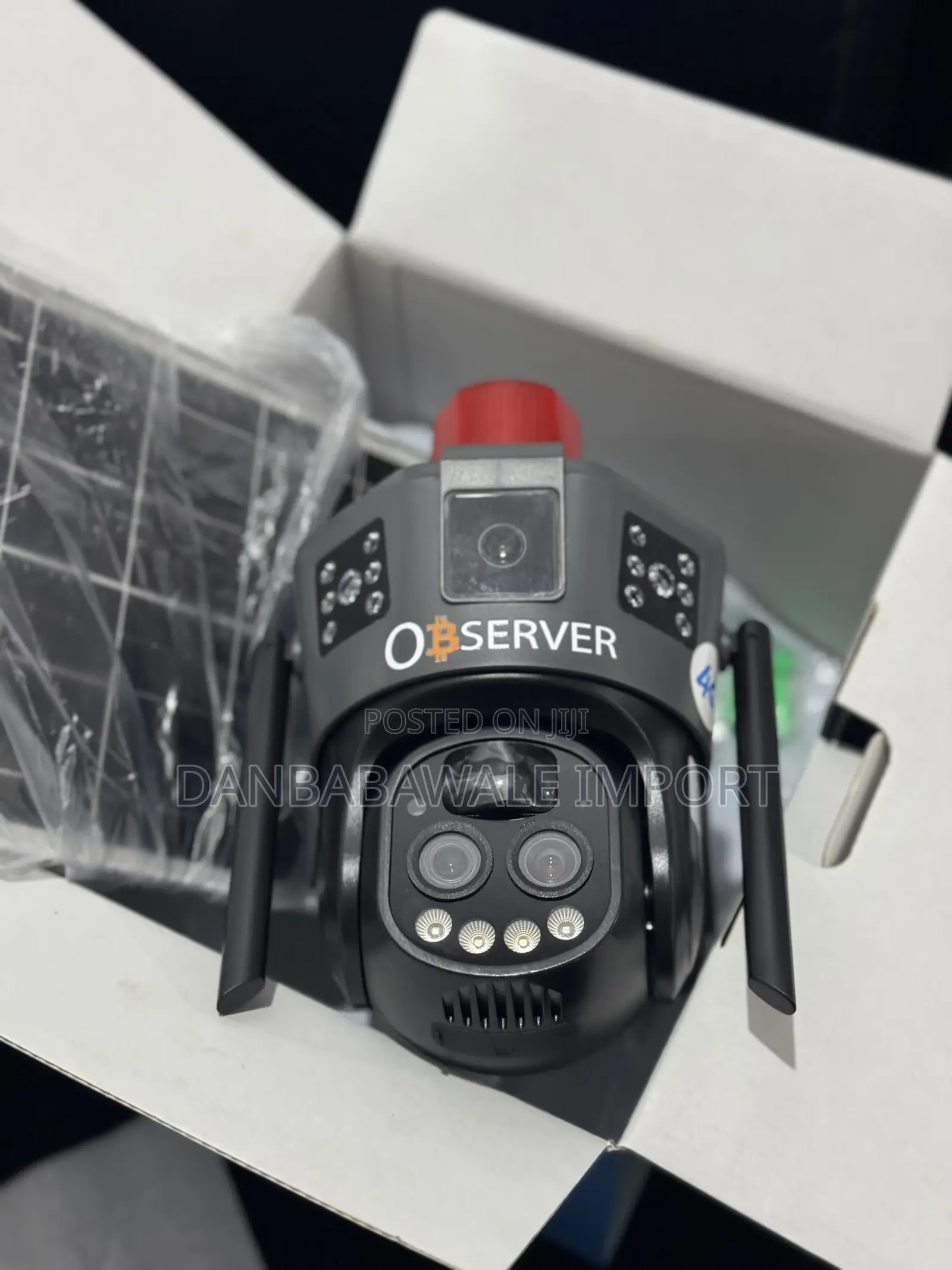 Observer Triple Lens And Optical Zoom Solar Cctv Camera