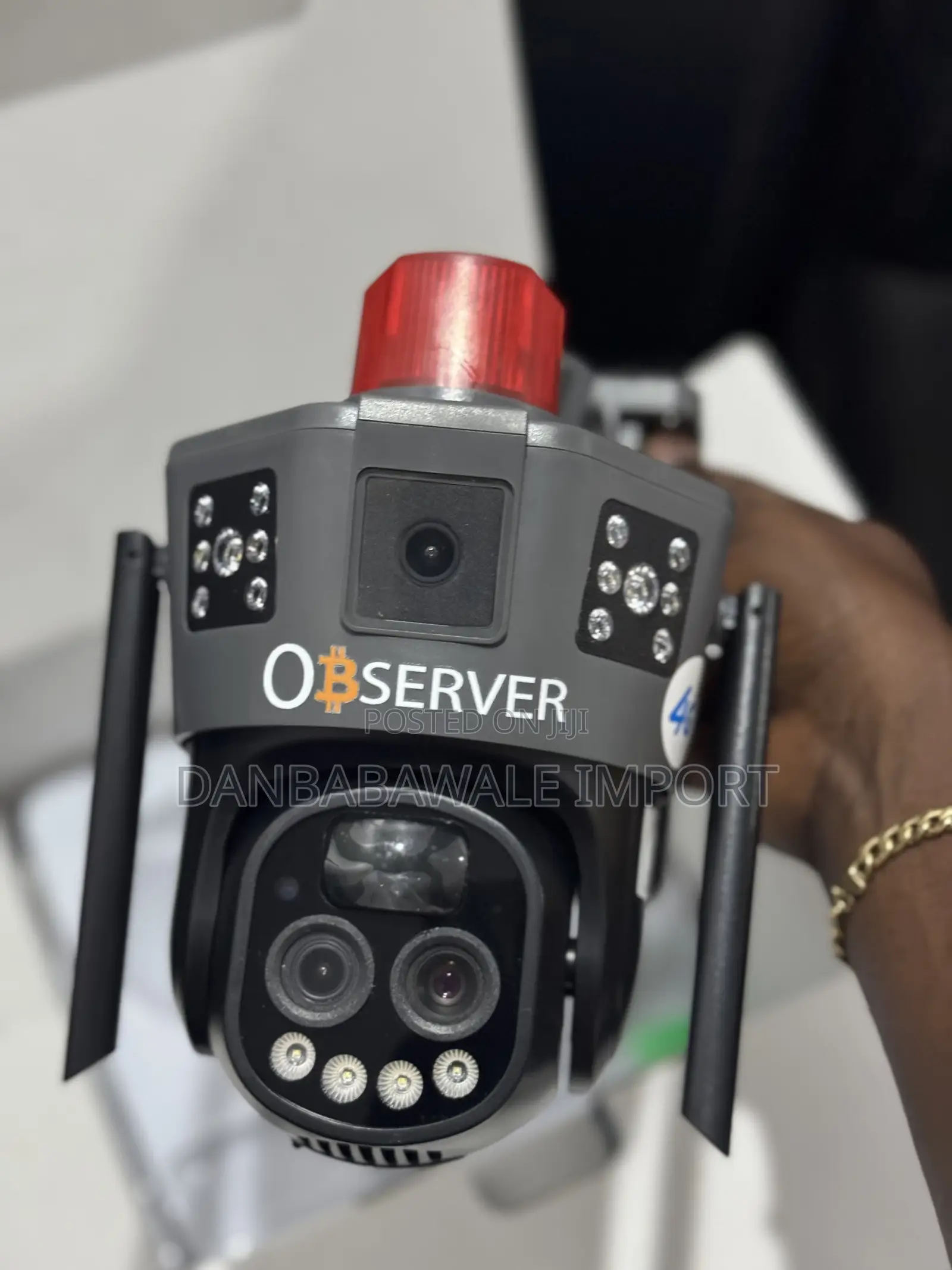 Observer Triple Lens And Optical Zoom Solar Cctv Camera