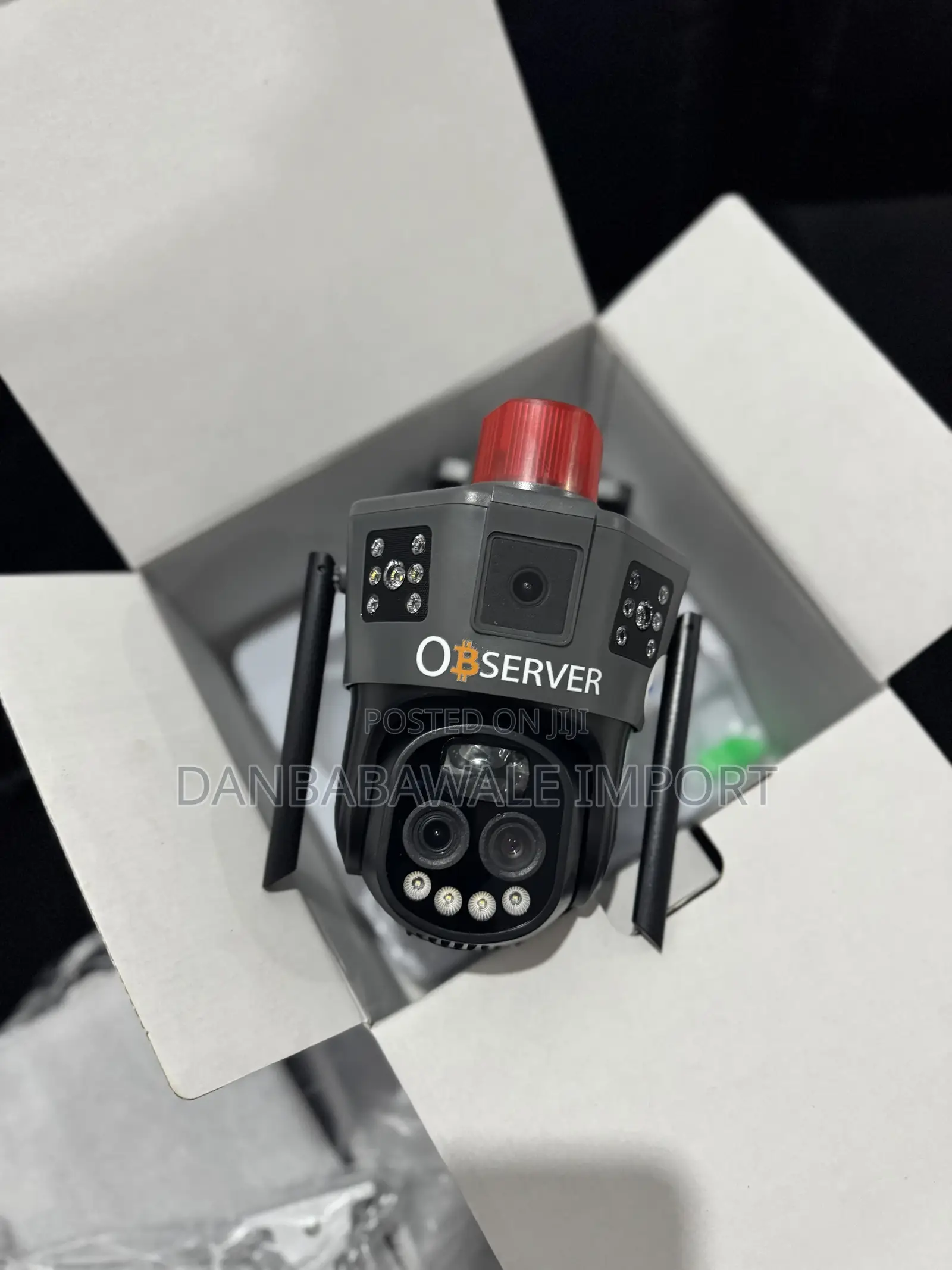 Observer Triple Lens And Optical Zoom Solar Cctv Camera