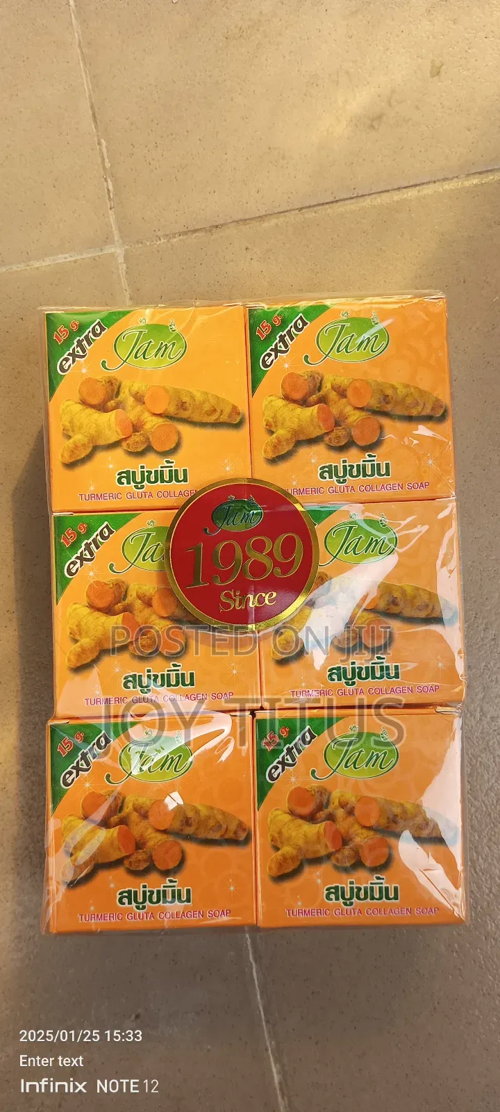 Tumeric Gluta Collagen Soap