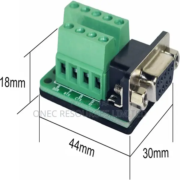 DB9 RS232 Adapter 9 Pin Terminal Serial Port