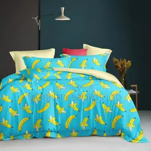 6x6 Bed Sheet and Duvet With 4 Pillows