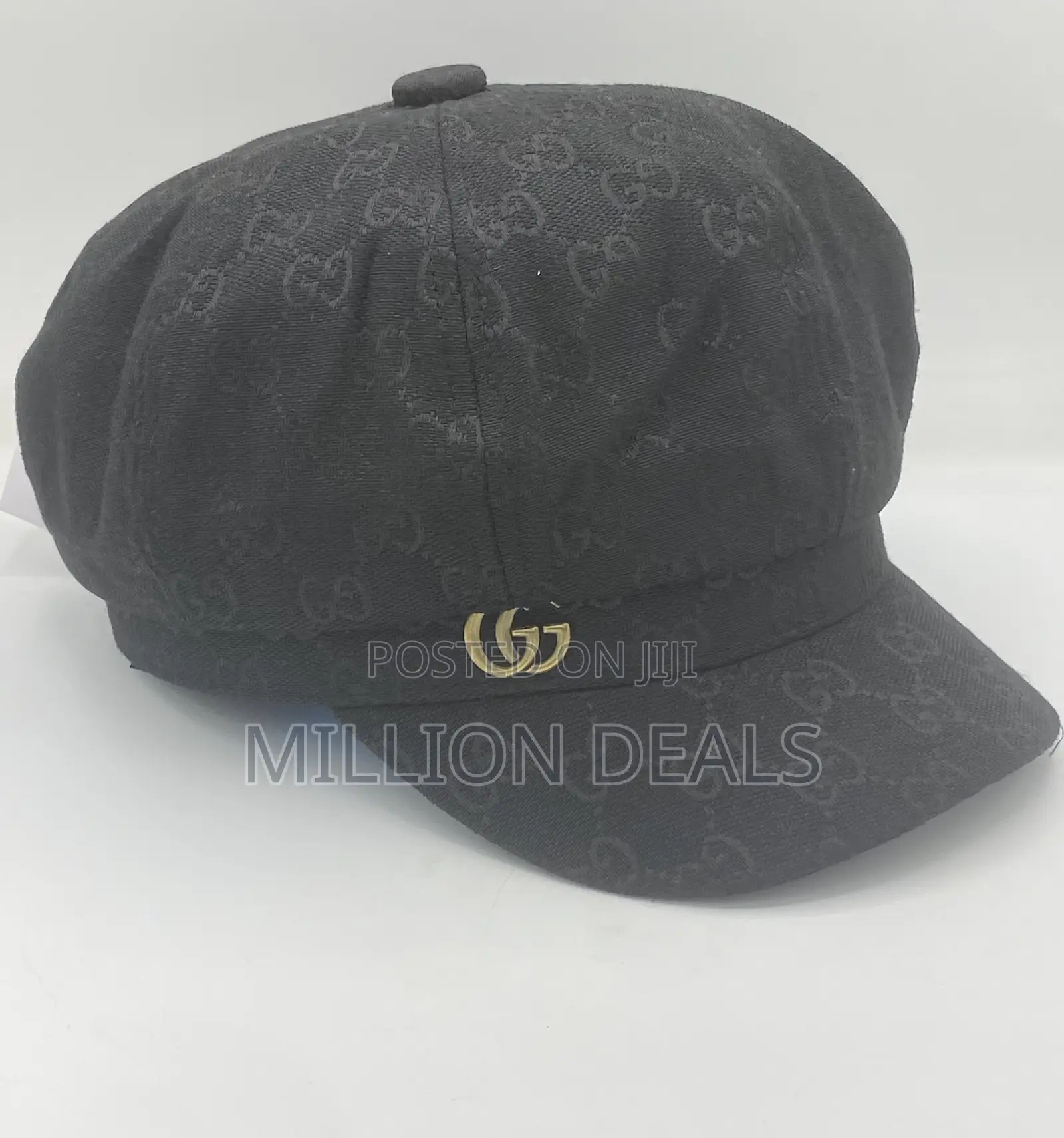Classic Black Puffy Luxe Men’S Cap