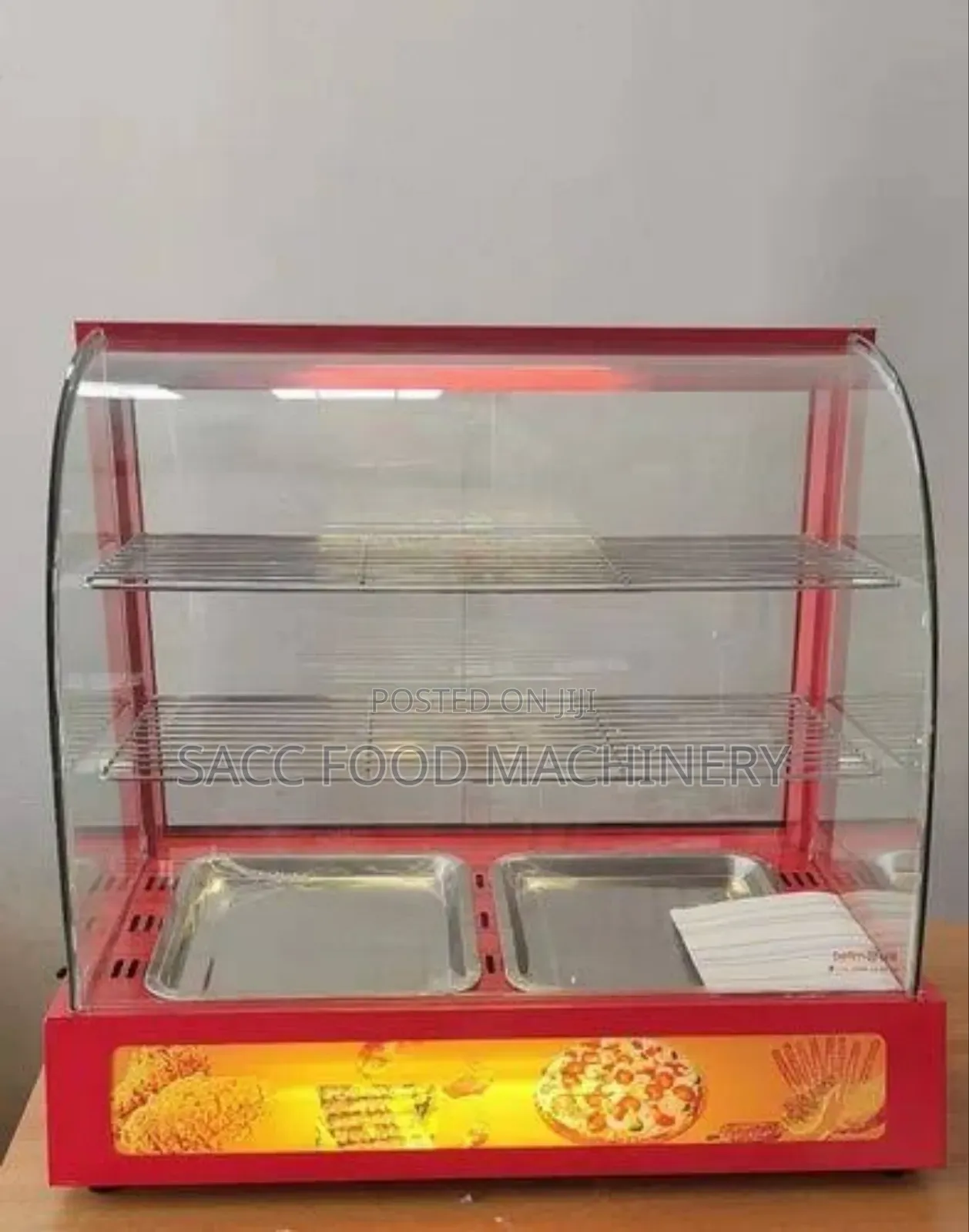 Red Snacks/Pastry Warmer (2 Plates)