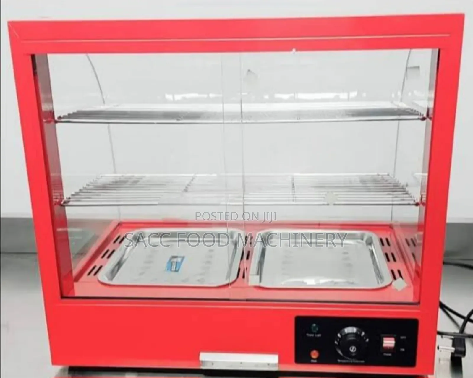 Red Snacks/Pastry Warmer (2 Plates)
