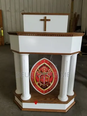 Modern Church Pulpit White