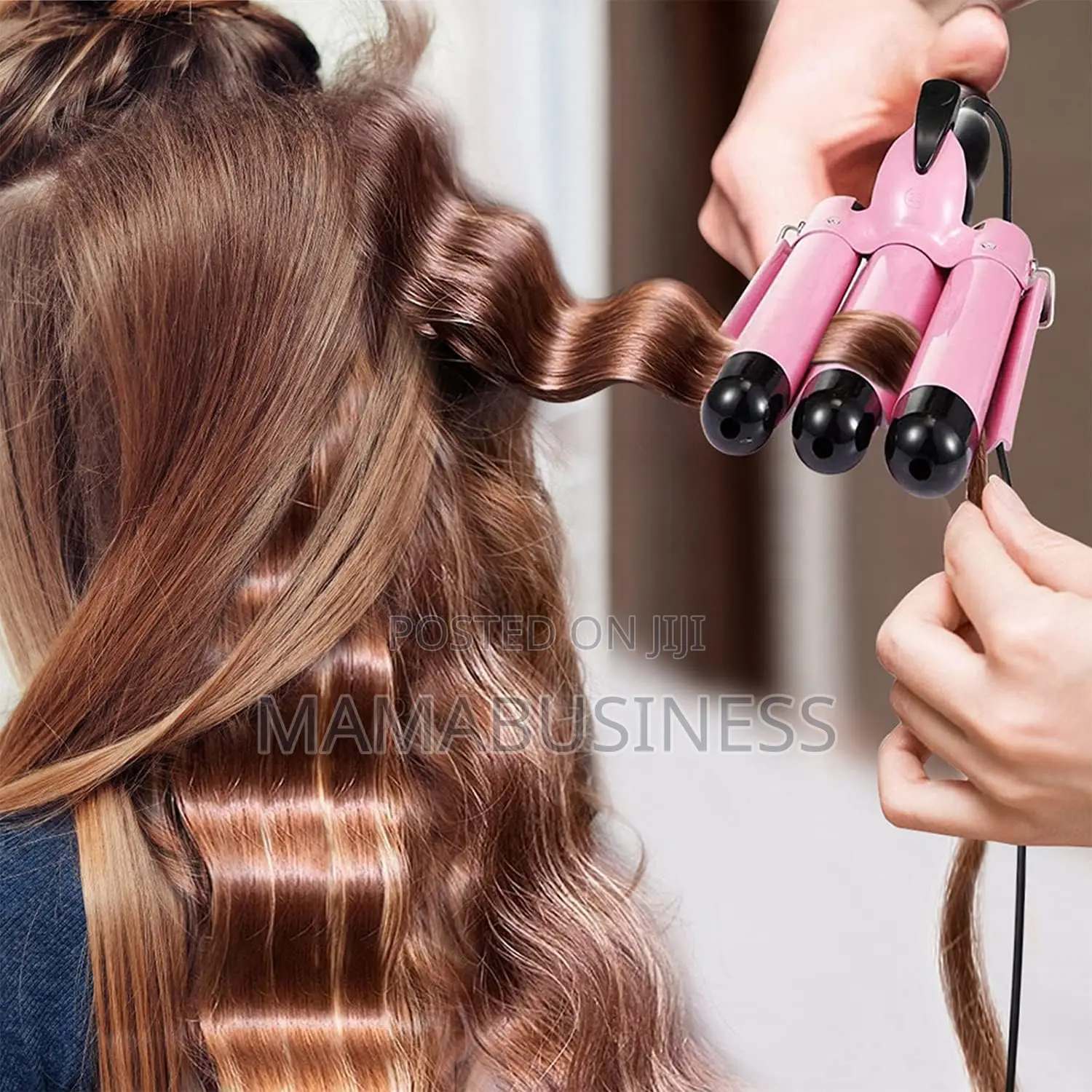 Hair Curler With Three Barrels