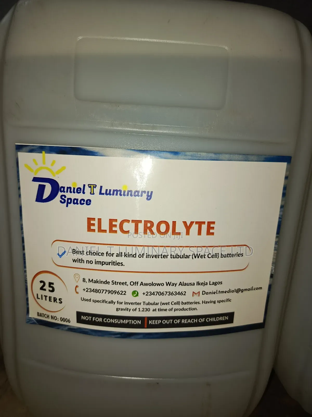 Standard Battery Electrolyte