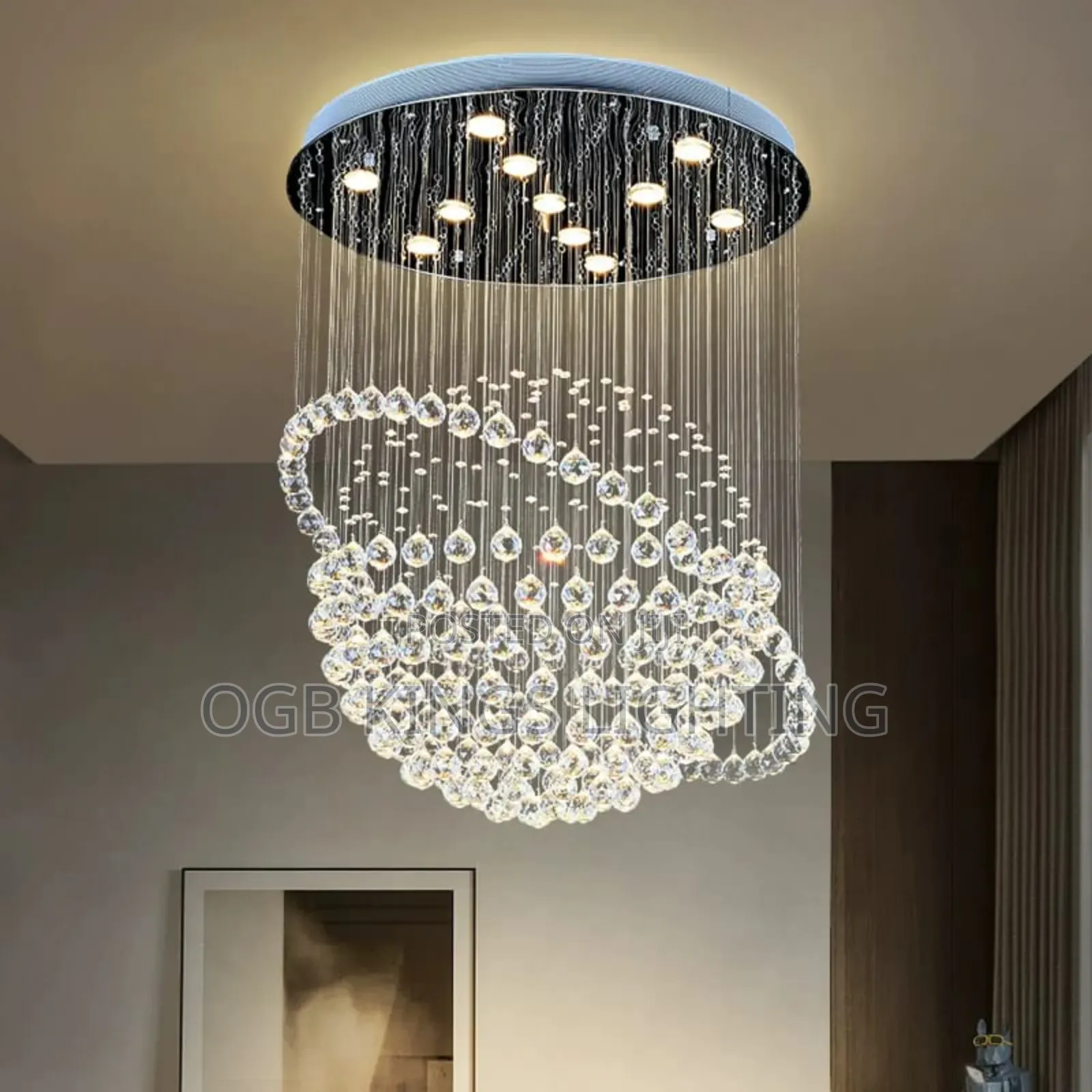 Modern LED Ceiling Light Crystal Ceiling Lamp