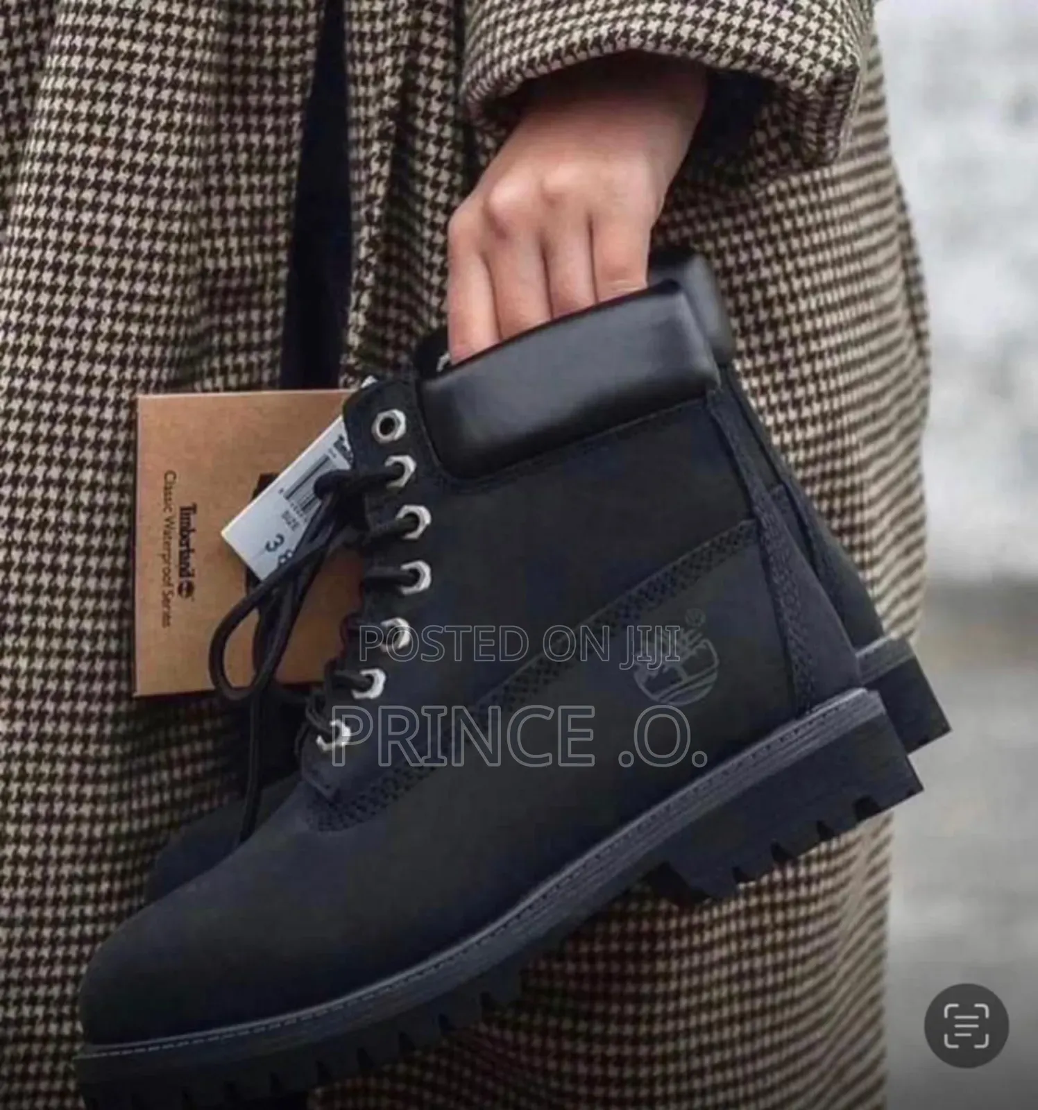 Tamper Proof Timberland Black Boot