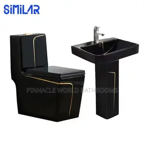 England Black Executive Water Closet WC Set 007