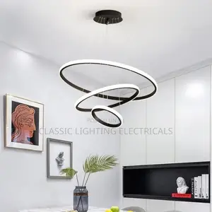 Simple Modern LED Pendant Chandelier Adjustable Hanging Lamp