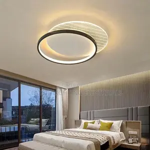 Modern Minimalist Led Ceiling Lamp for Bedroom Black White