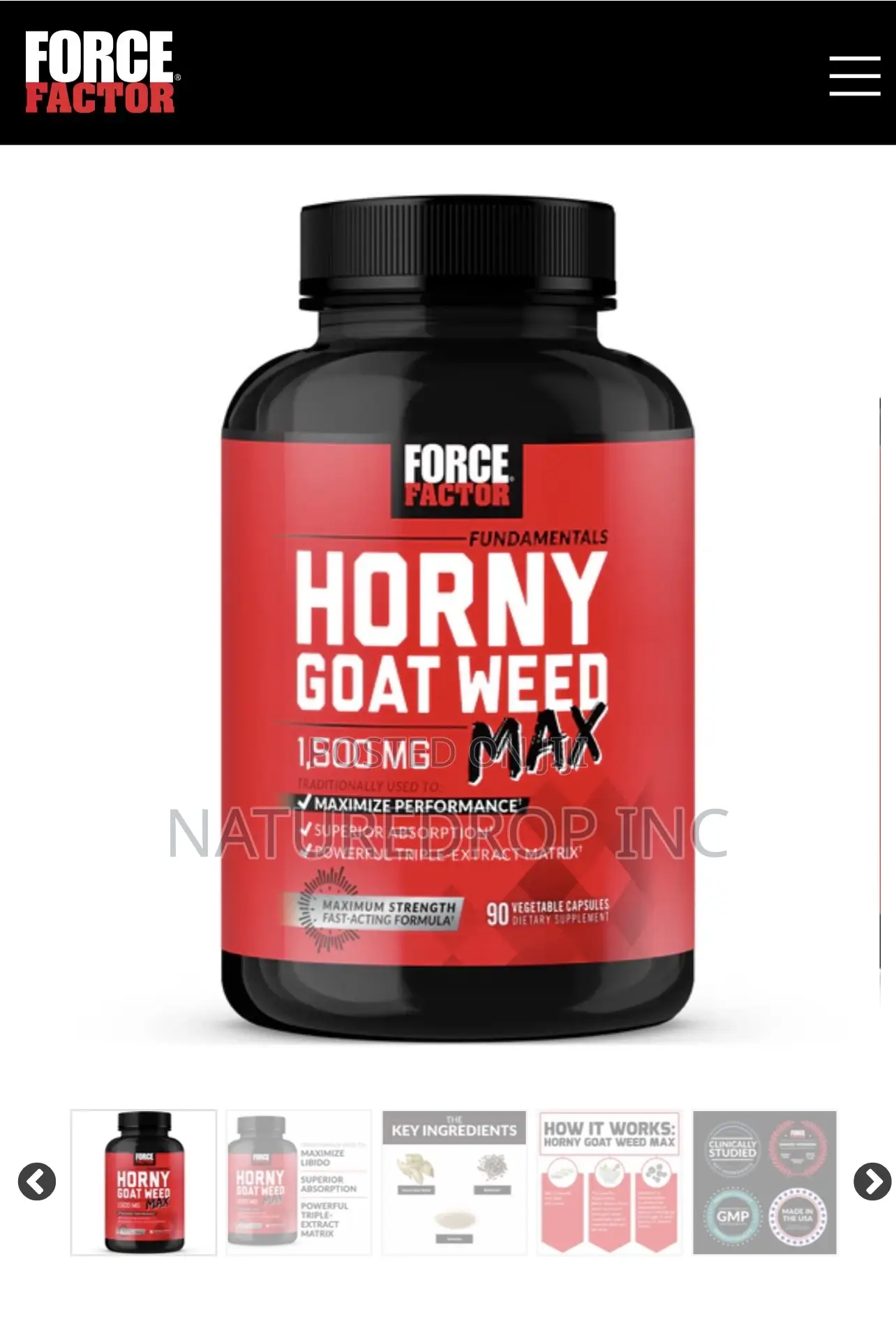 Horny Goat Weed Max (Force Factor)