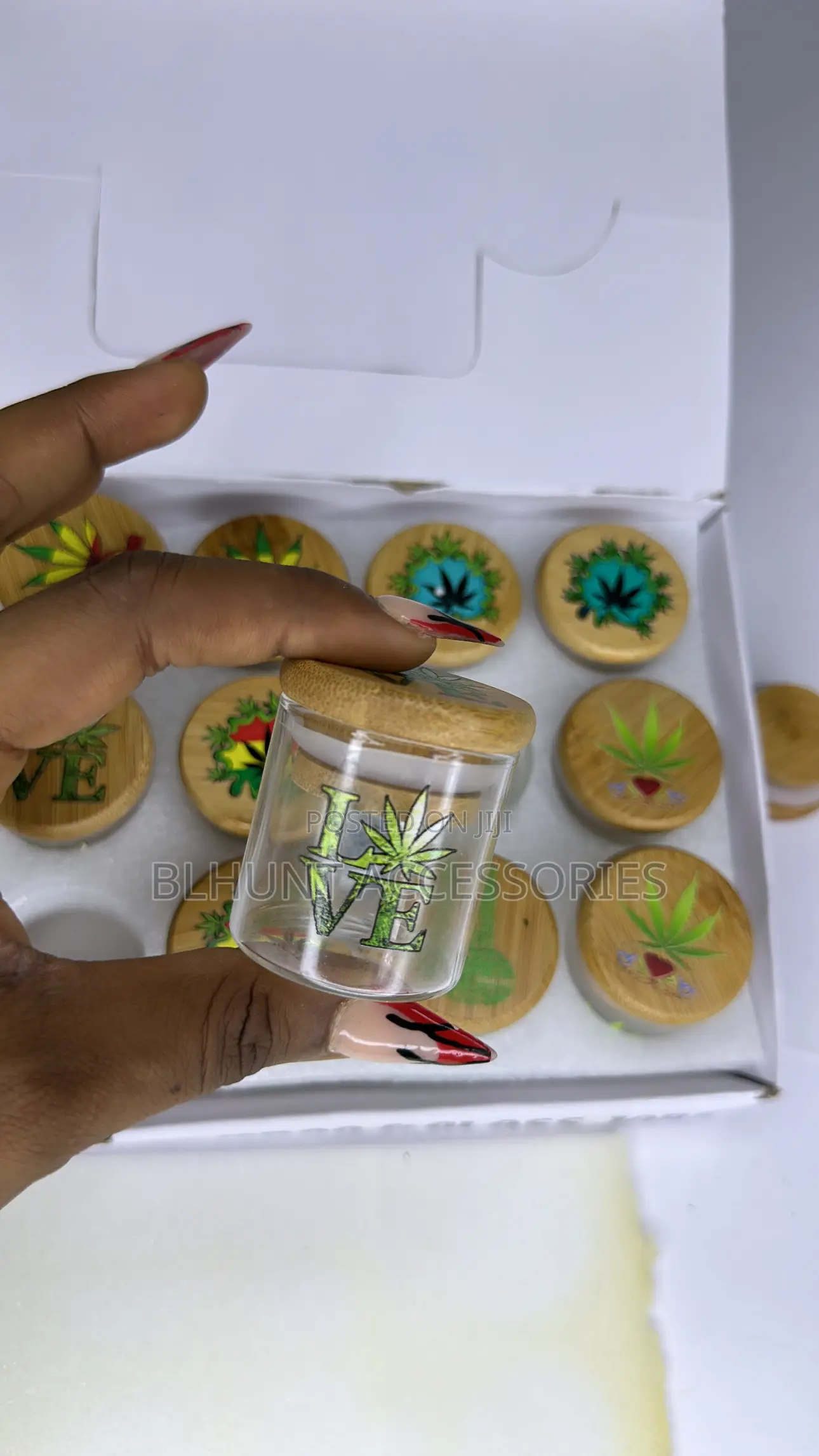 Mini Glass Storage Can