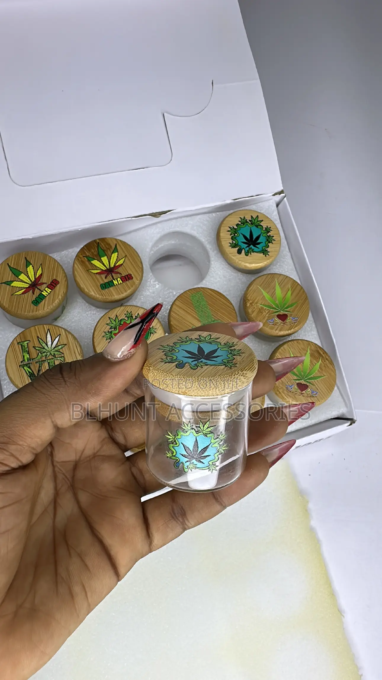 Mini Glass Storage Can