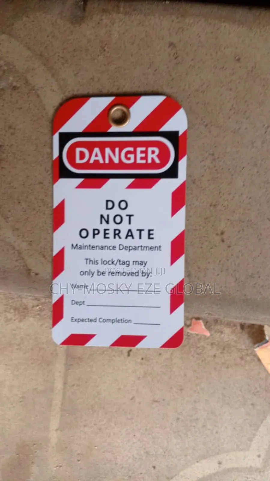 Danger Tag (Do Not Operate)