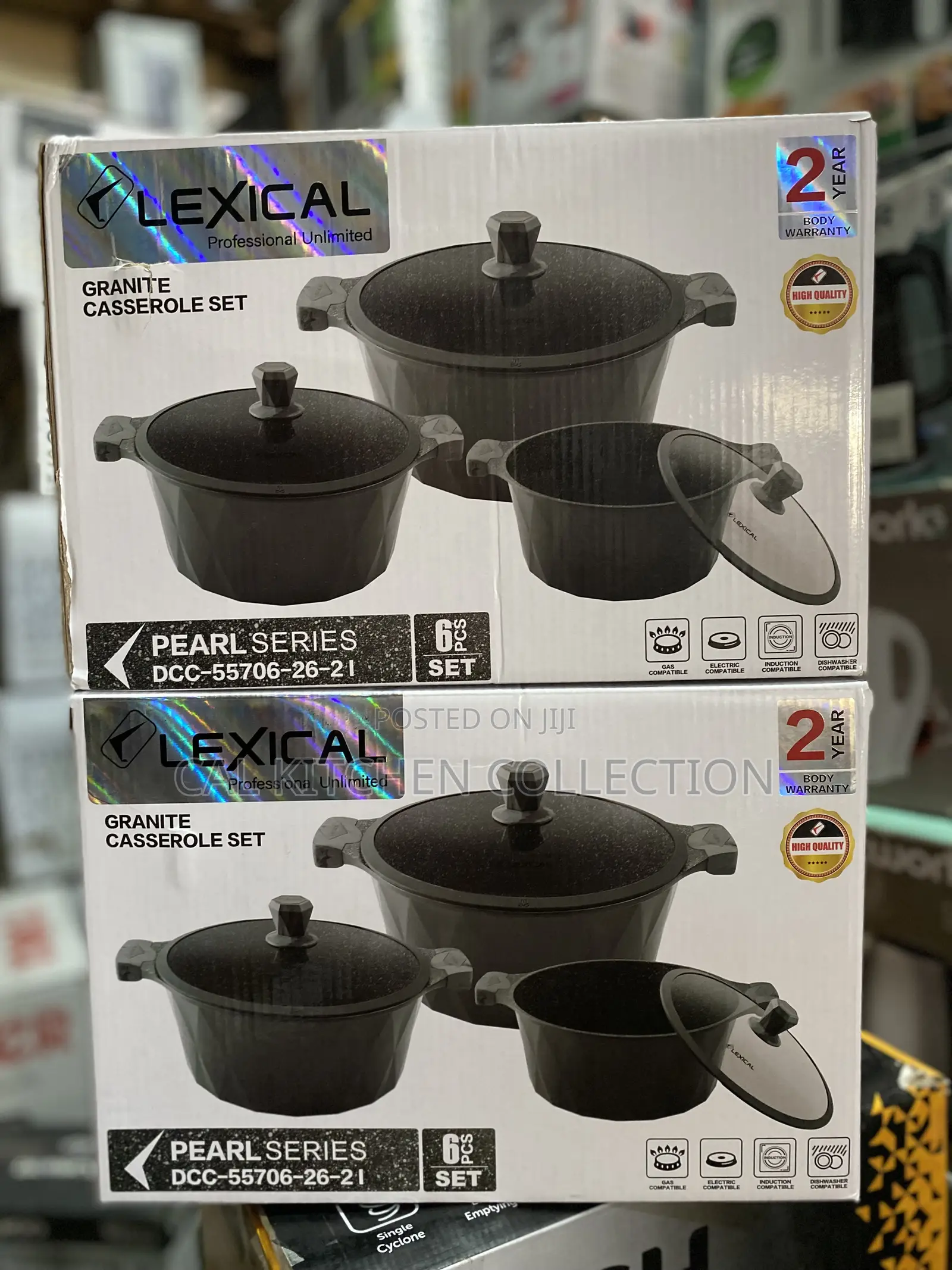 Lexical Granite Casserole 6 PCS Pieces Cookware