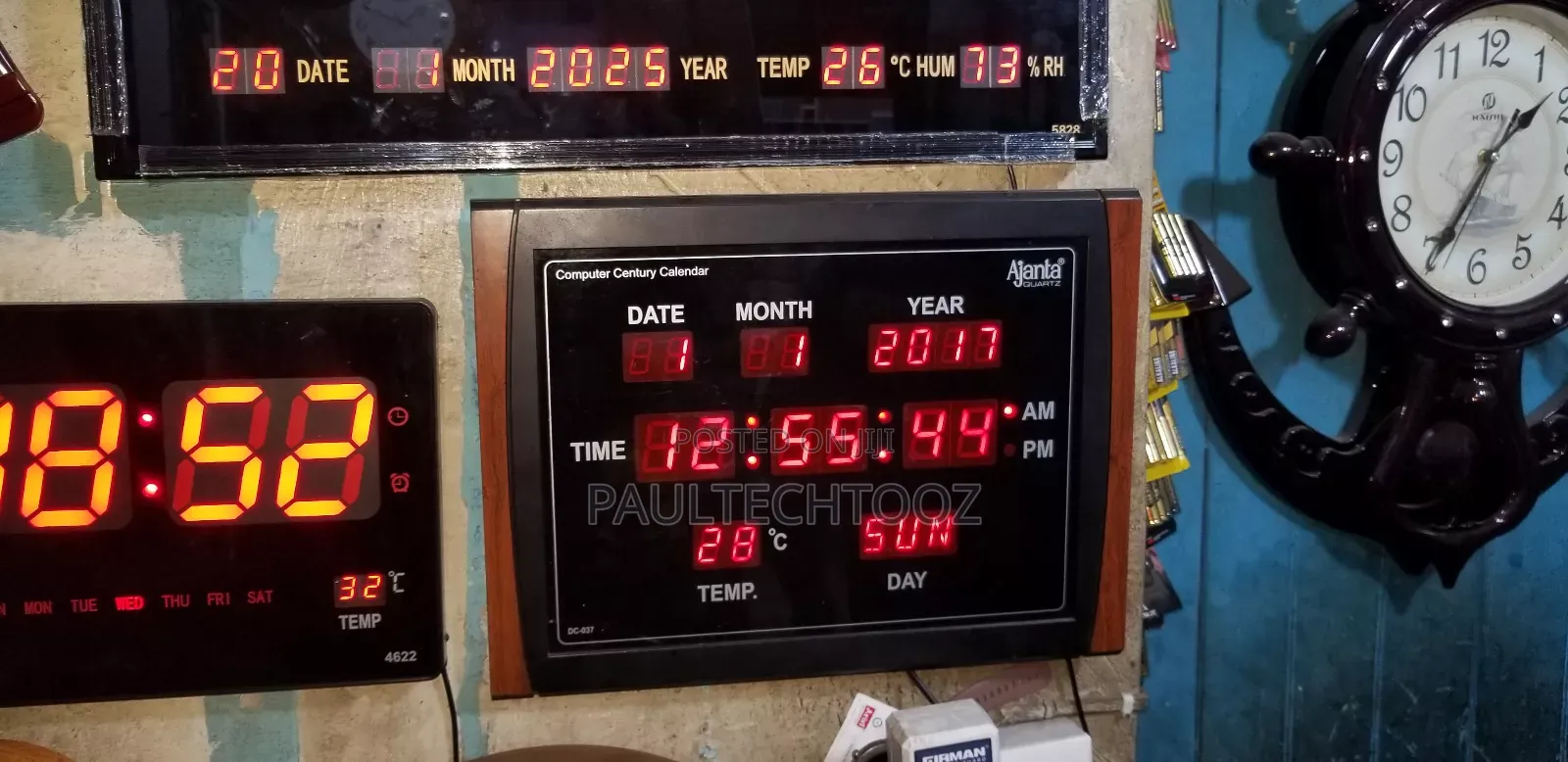Digital and Analog Wall Clocks