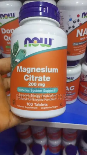 Now Magnesium Citrate 200mg by 100 Capsules