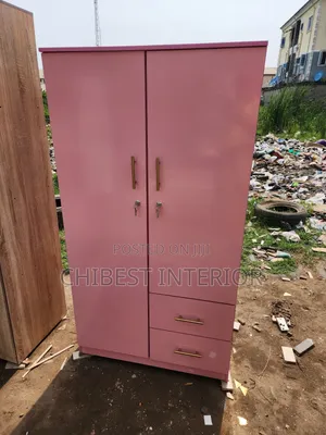 3by6ft Wooden Two Door Wardrobe Made With HDF Plywood