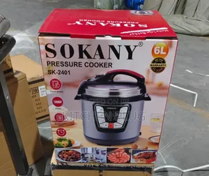 Sokany SK-2401 Pressure Cooker, 6 Liter Capacity,