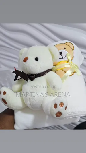 Baby Flannel With Teddy Bear