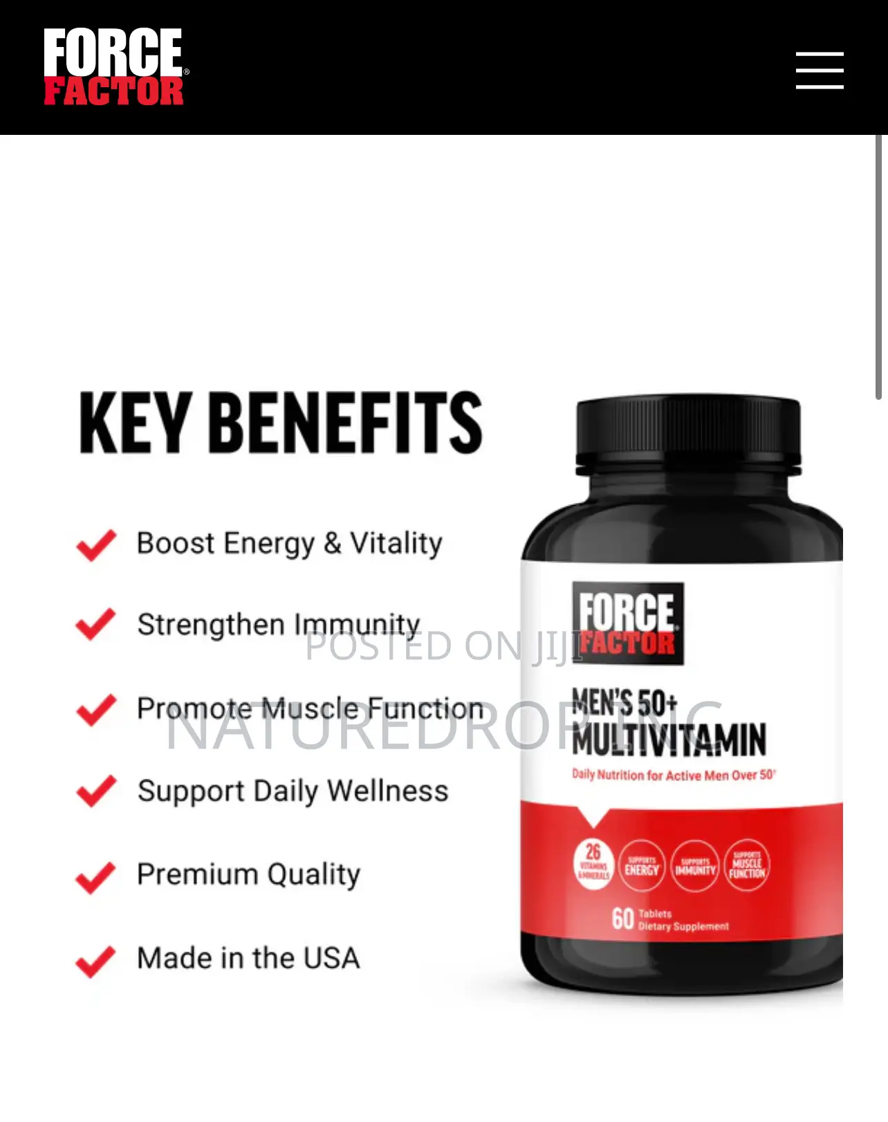 Men’S 50+ Multivitamin (Force Factor)