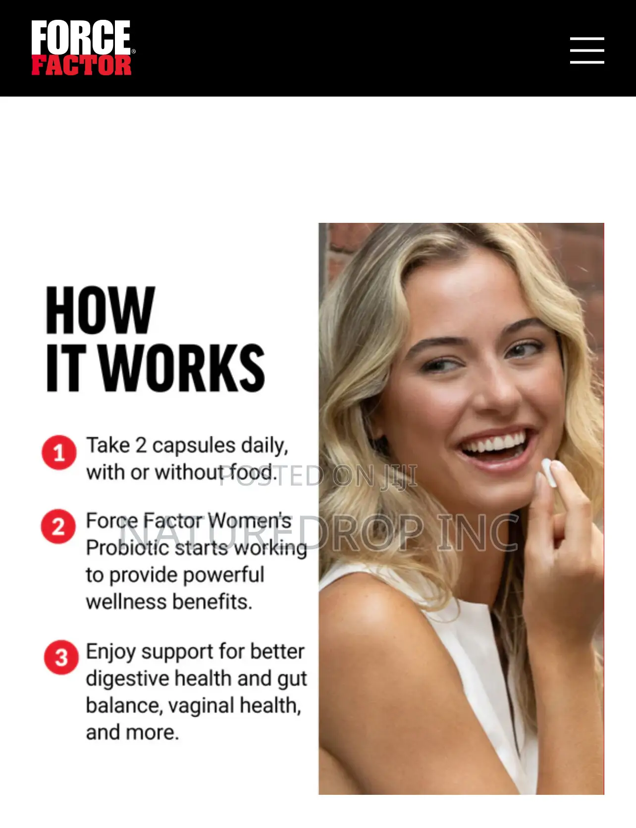 Women's Probiotic 50 Billion CFU Force Factor)