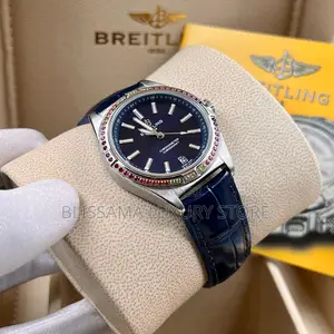 Luxury Breitling Leather Strap Wristwatches
