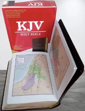 KJV Large Print Compact Reference Bible, Brown Leathertouch
