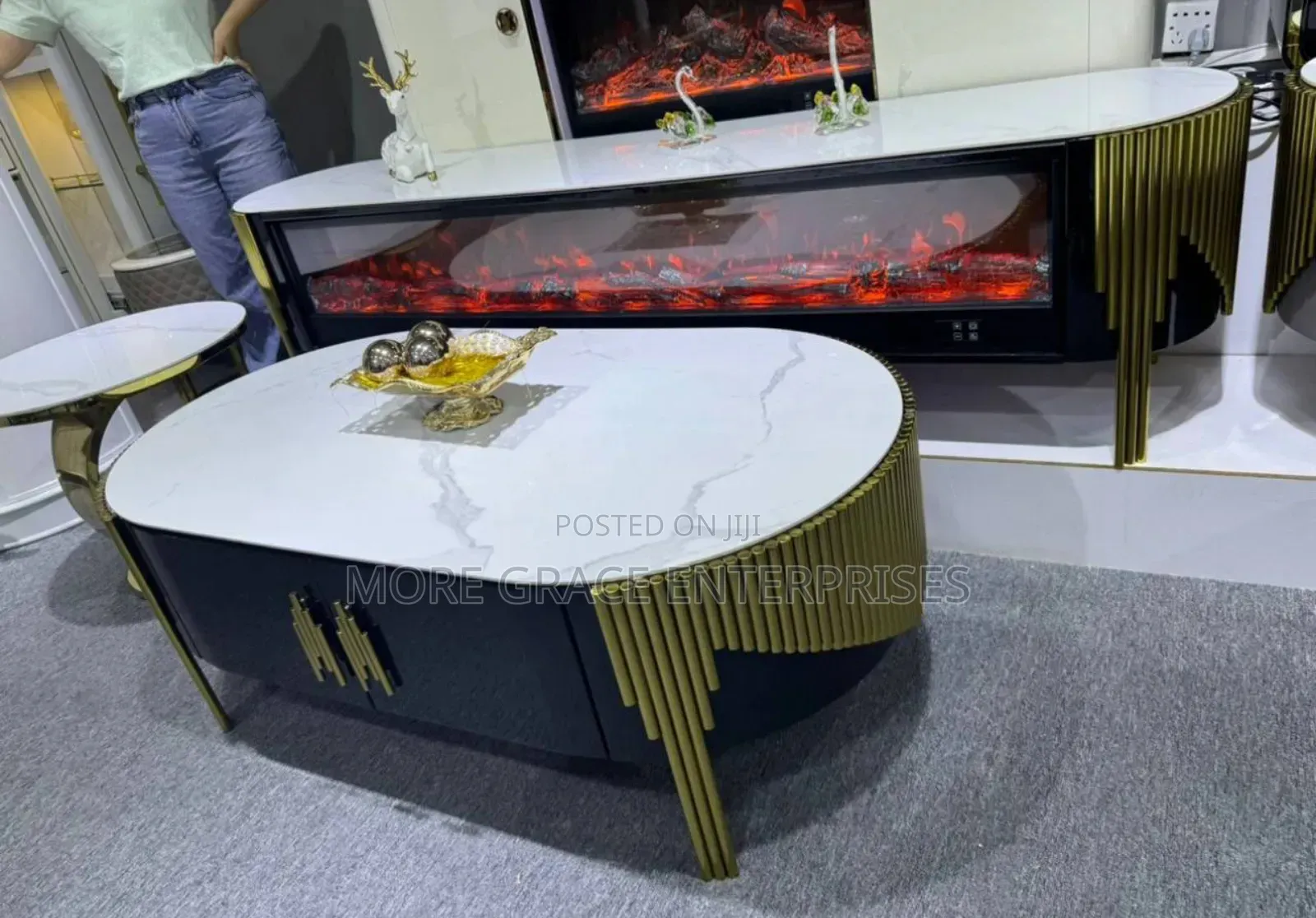 Fire Place Television Stand and Center Table.