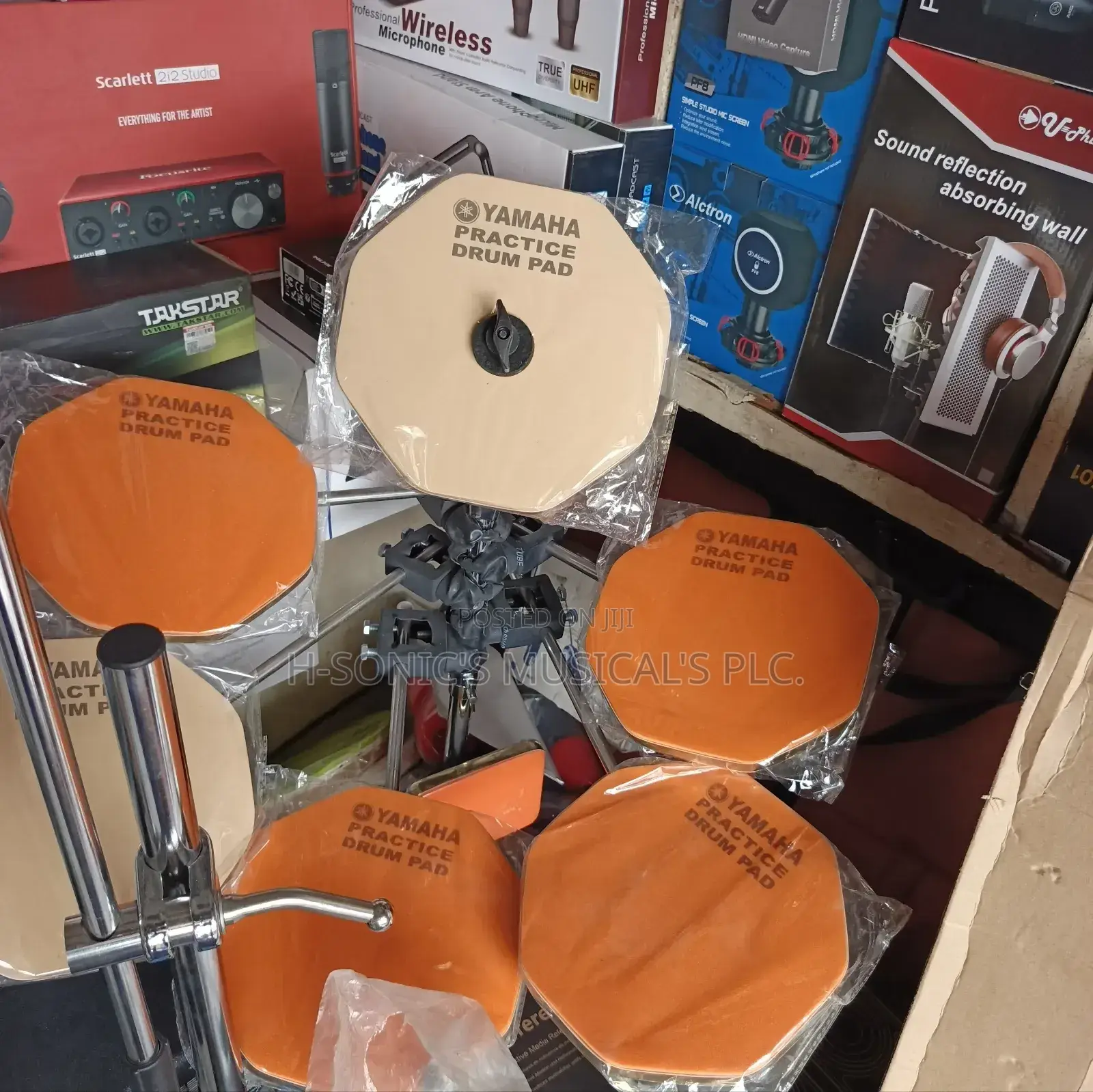 Complete Set Yamaha Practice Drum Pad