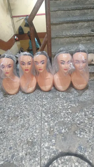 Long Neck Plastic Mannequin Heads