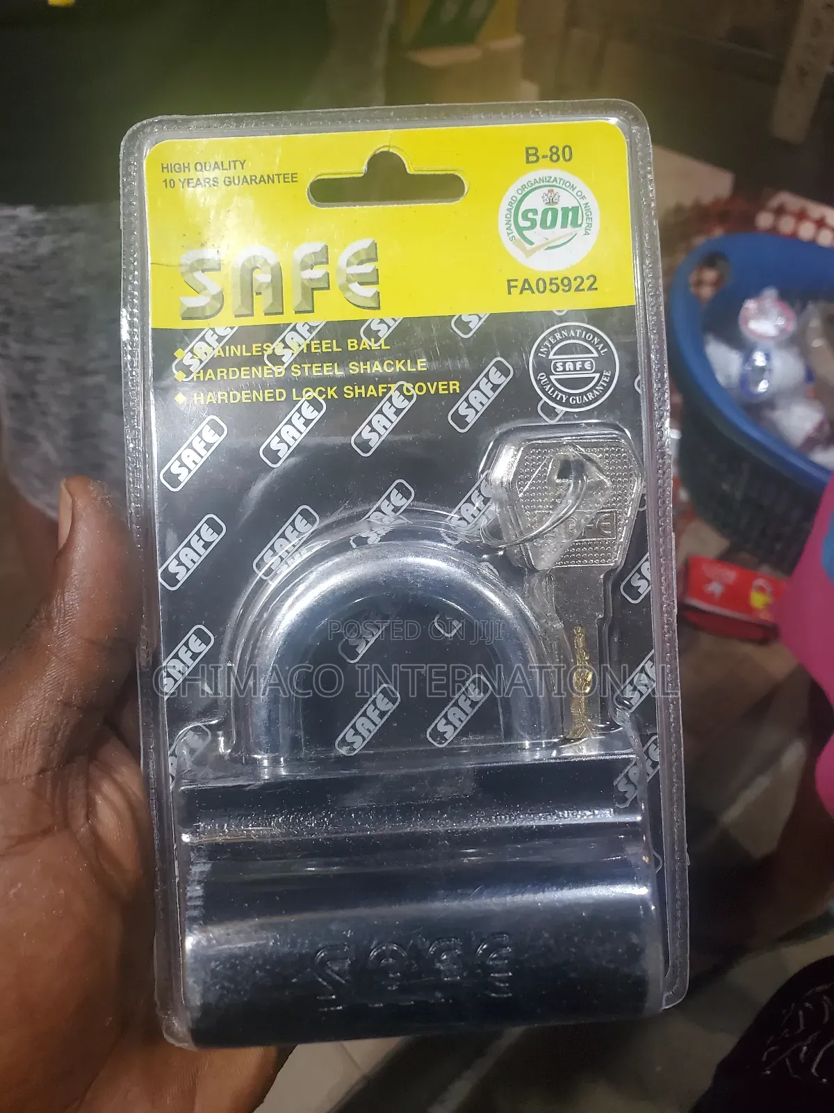Safe Security Lock