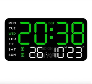 Battery Operated Digital Clock (6659) - 21.5cm X 11cm X 2.7cm